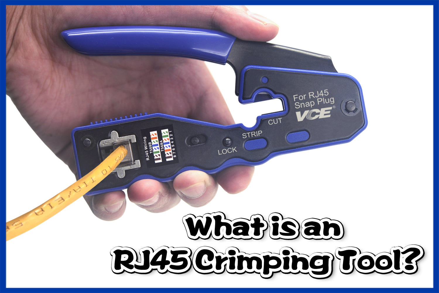 Cat7A & Cat8 RJ45 Crimping Tool