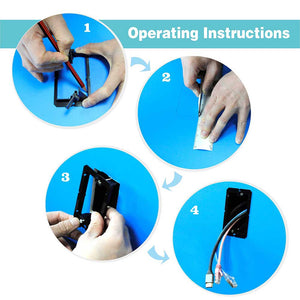 how to install brush wall plate