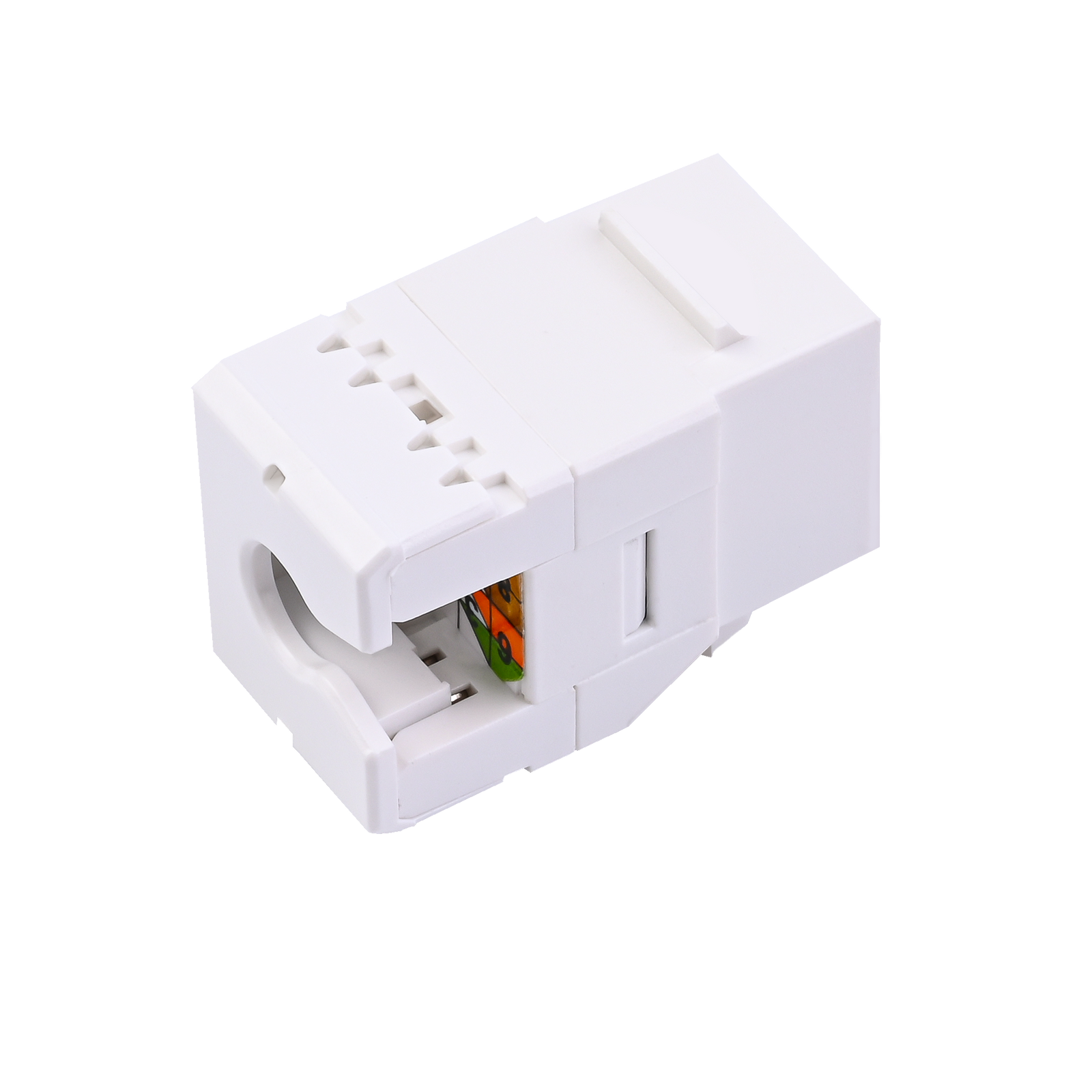 Cat5E 180 Degree RJ45 Keystone Jack