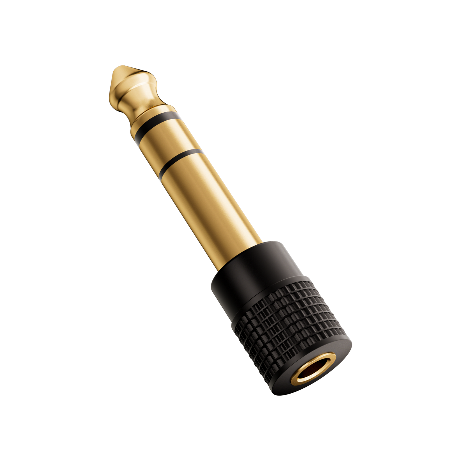 Gold-Plated TRS Stereo Female Audio Adapter