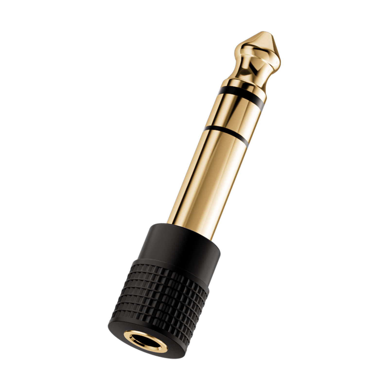 Gold-Plated TRS Stereo Female Audio Adapter