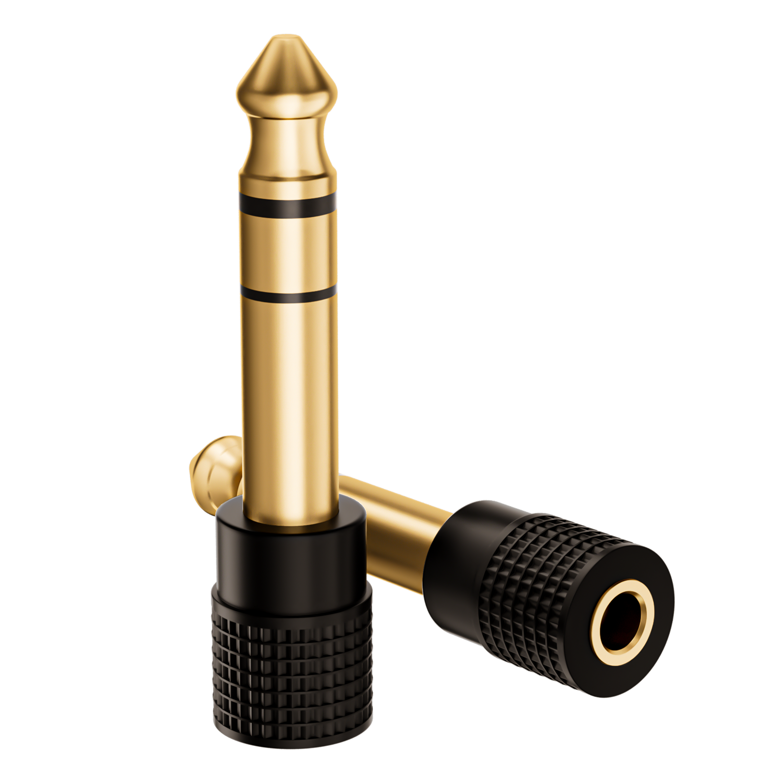 Gold-Plated TRS Stereo Female Audio Adapter