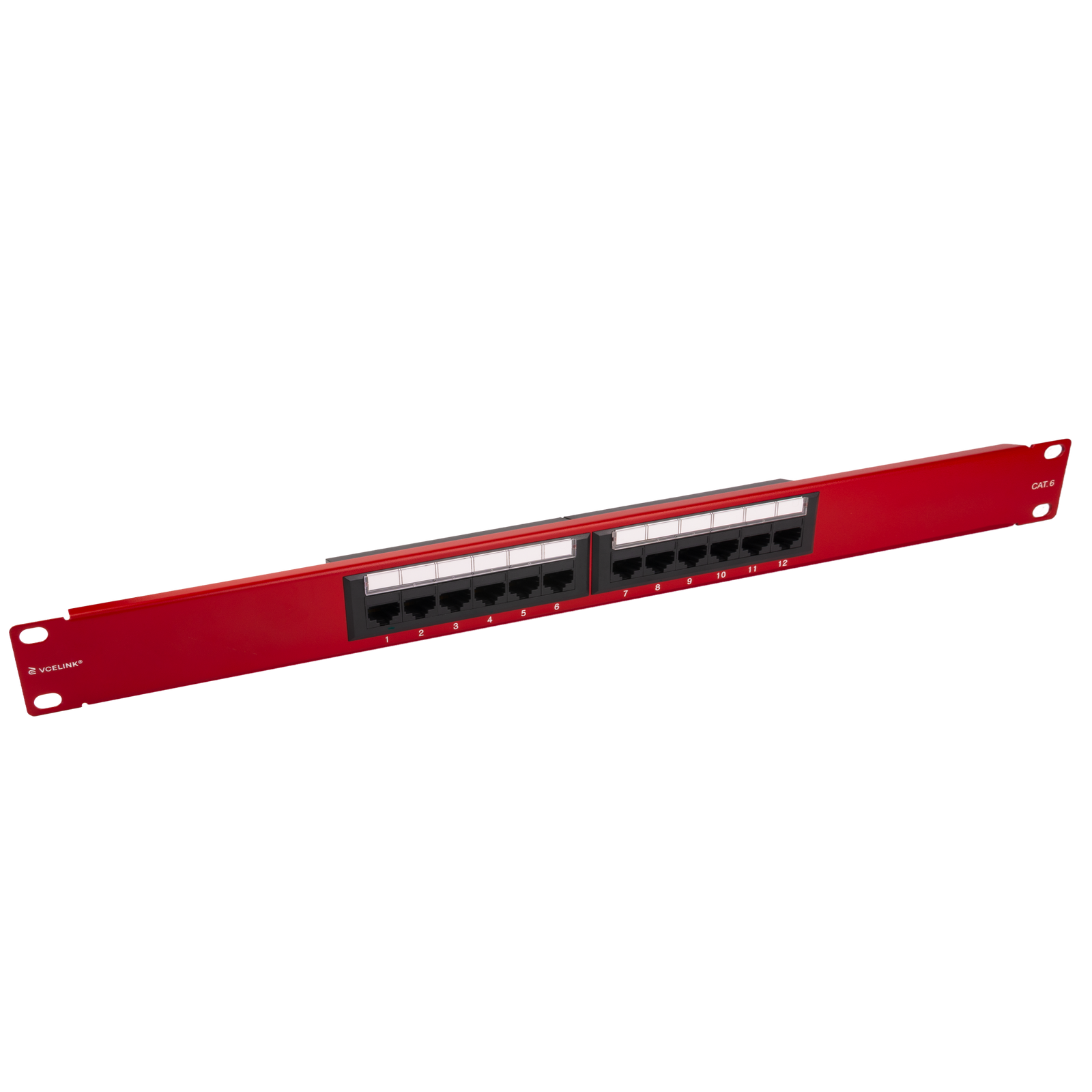 12 Port Cat 6 UTP Ruby Patch Panel