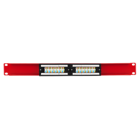 12 Port Cat 6 UTP Ruby Patch Panel