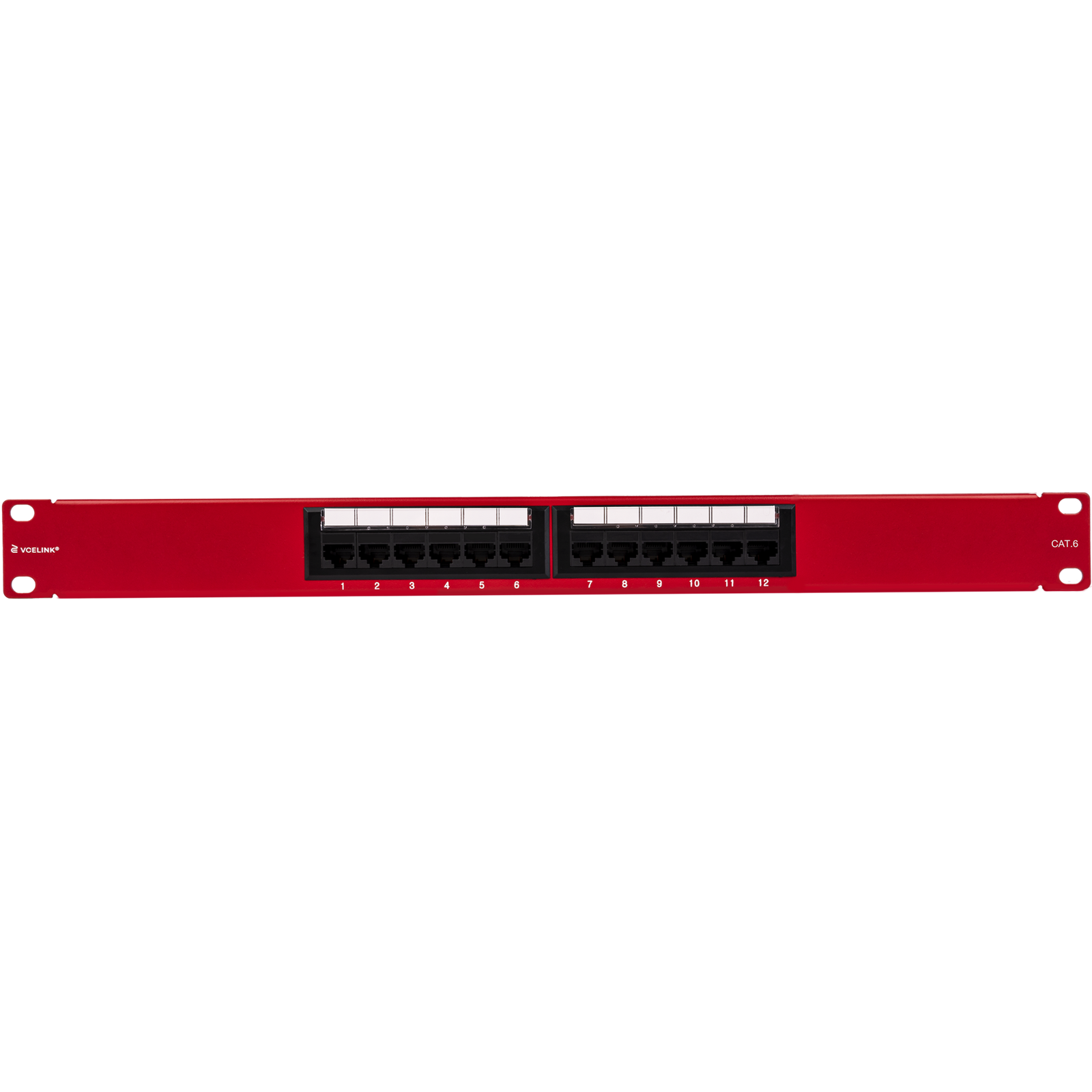 12 Port Cat 6 UTP Ruby Patch Panel