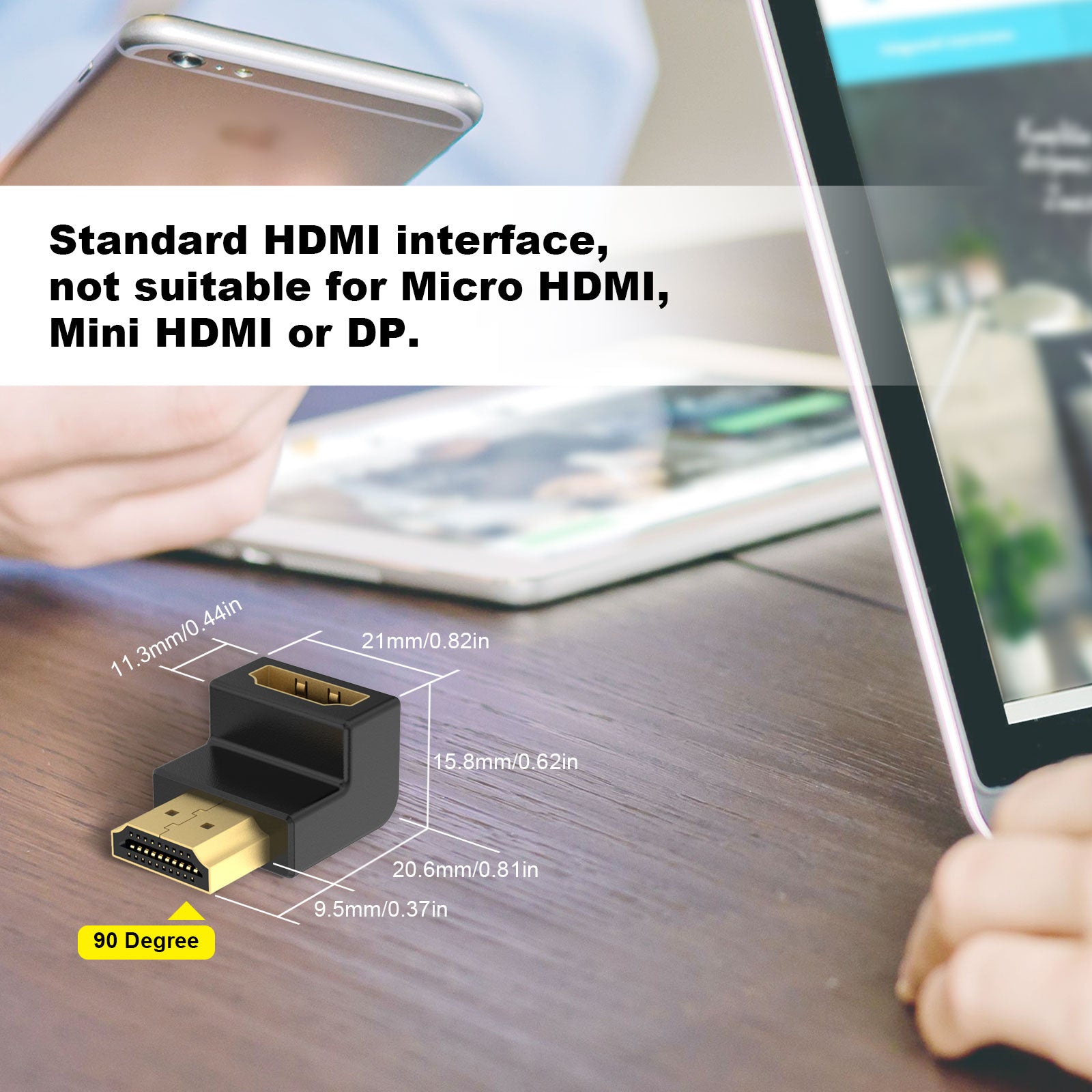 angled hdmi connector