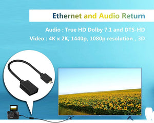4k hdmi male to female