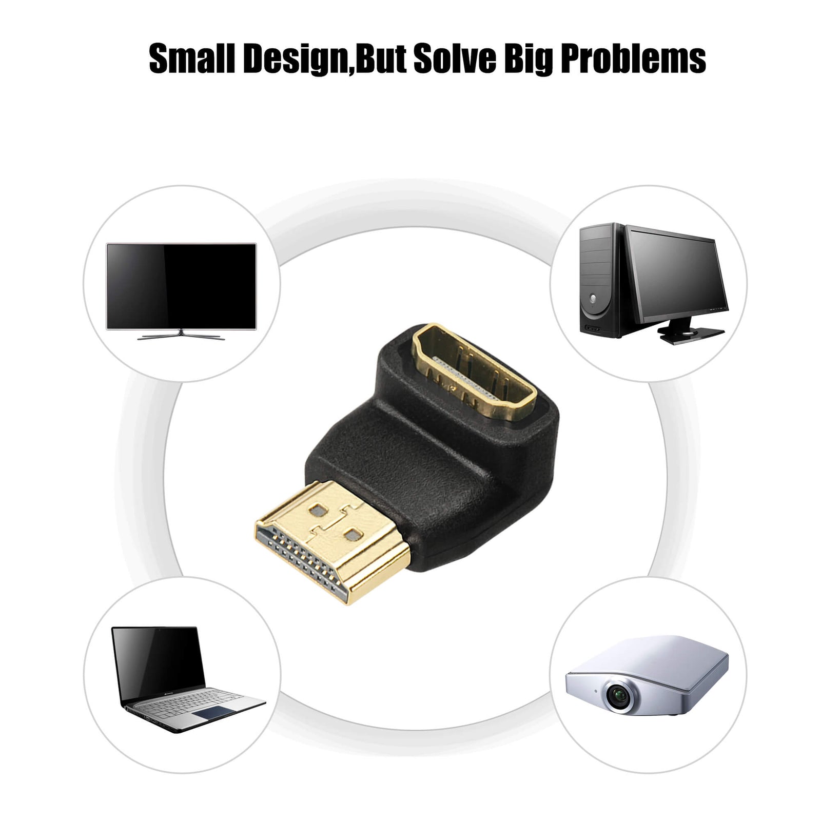 90 degree angle hdmi cable