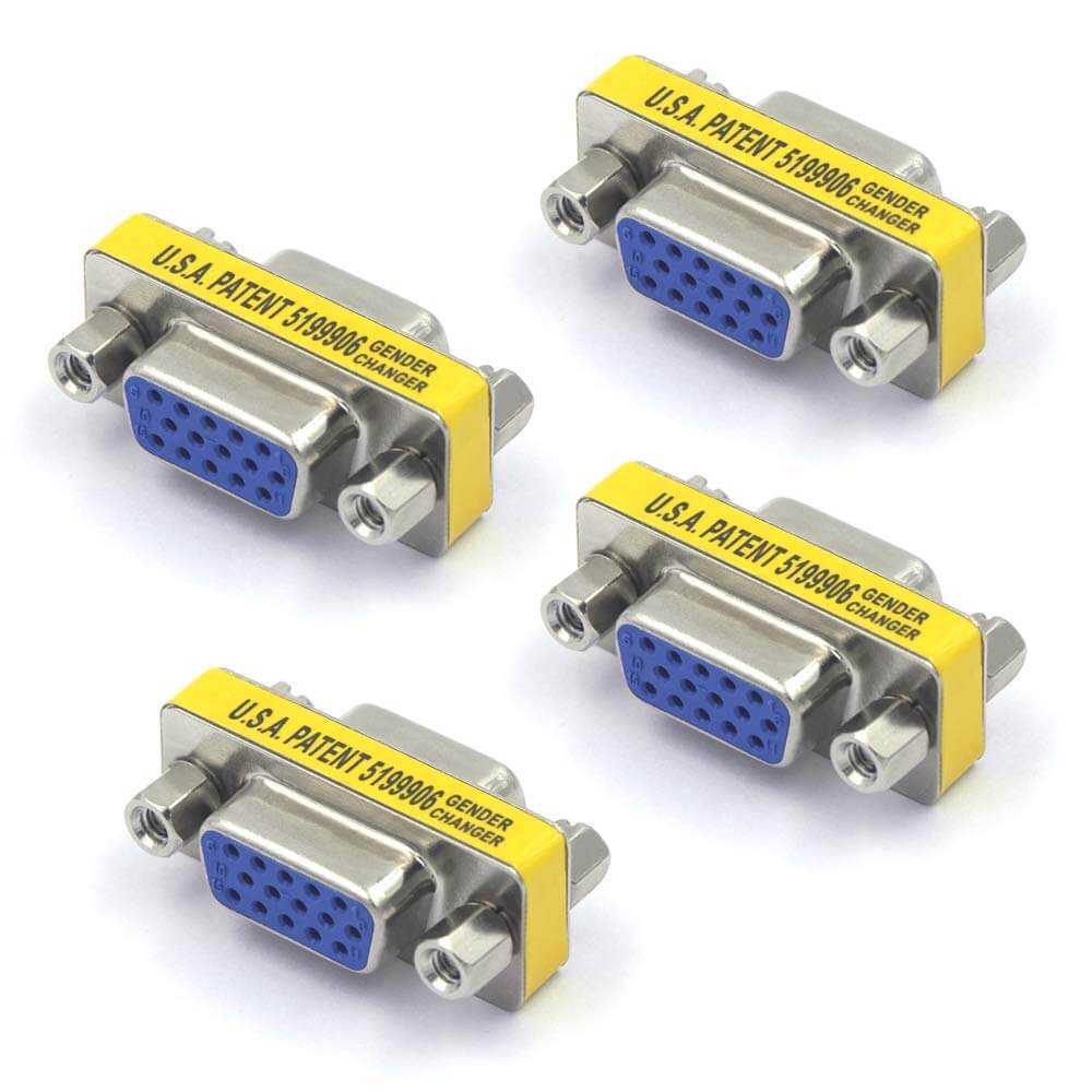 Female to Female Mini Gender Changer Coupler Adapter