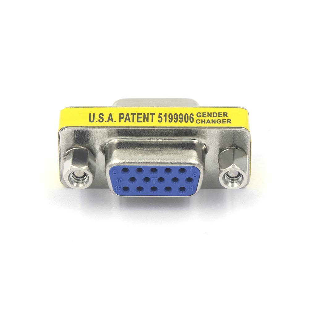 Female to Female Mini Gender Changer Coupler Adapter