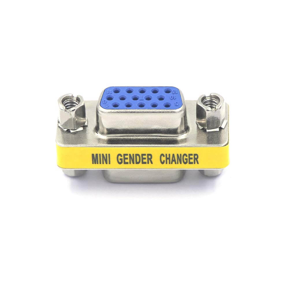 Female to Female Mini Gender Changer Coupler Adapter