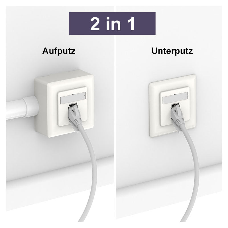 cable and ethernet wall plate