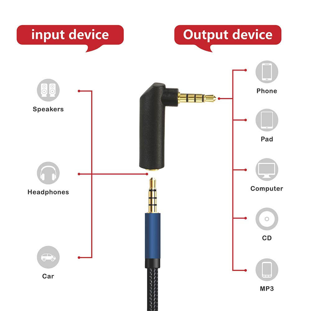 earphones with right angle jack