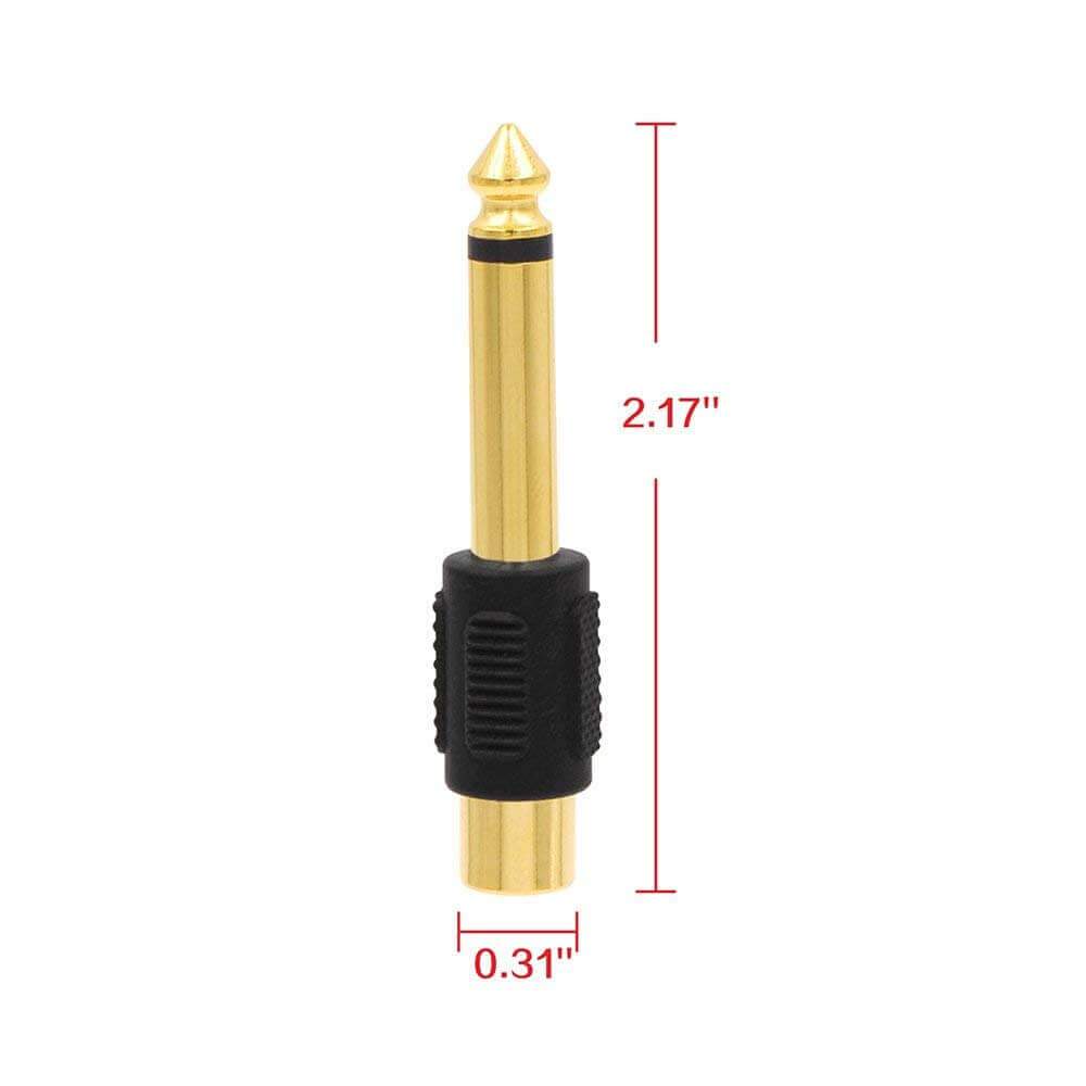 rca to quarter inch jack
