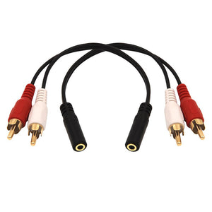 1 female to 2 male audio splitter