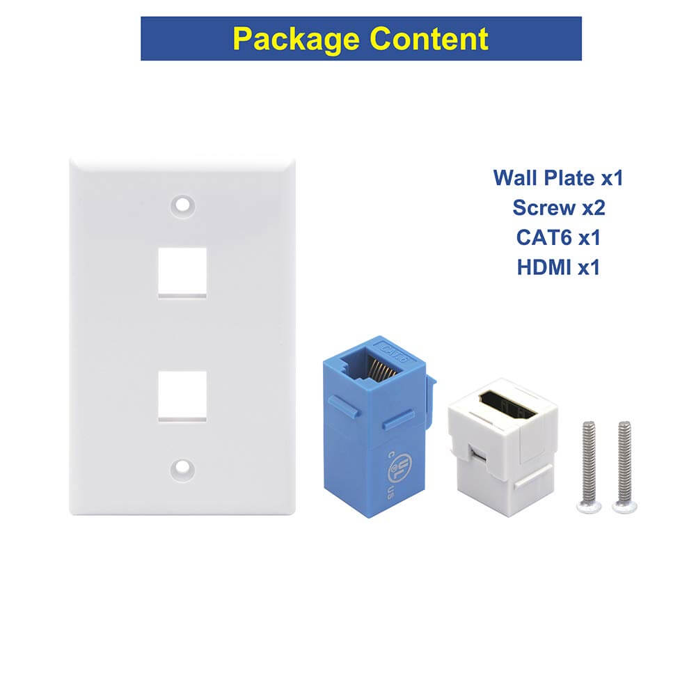 hdmi cat 5 wall plate