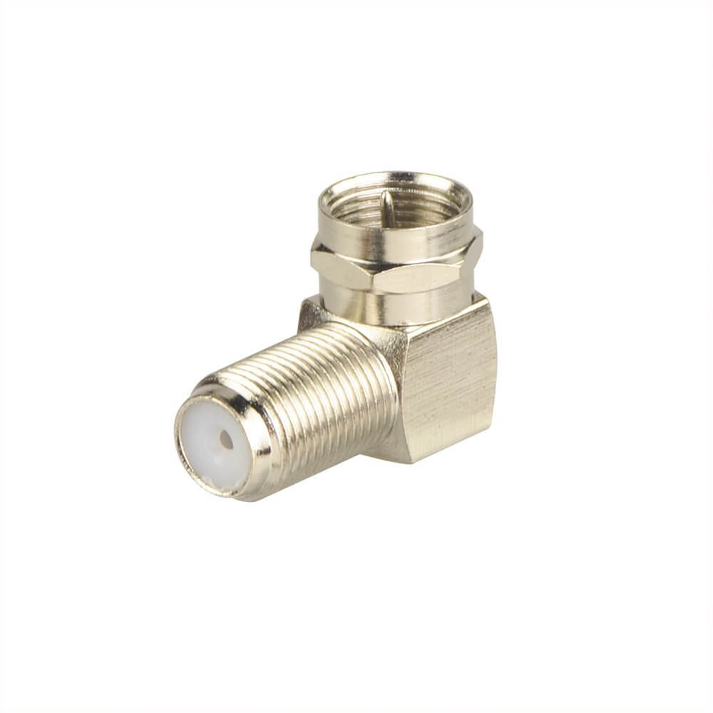 right angle f connector adaptor