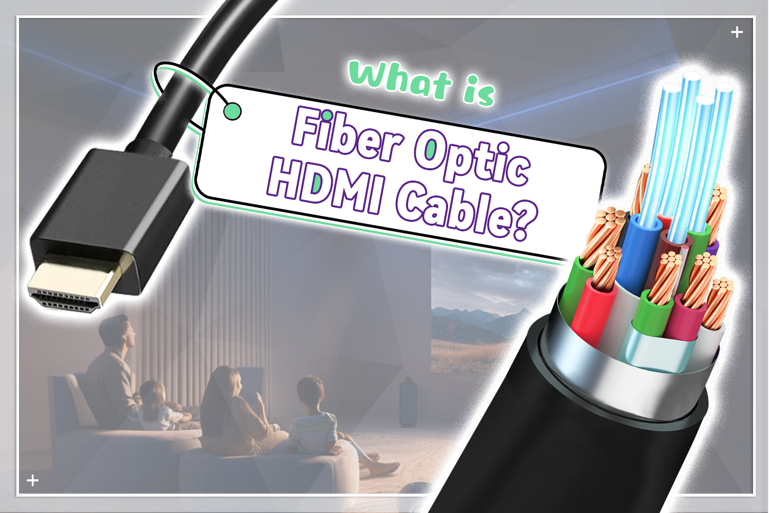 Fiber optic HDMI cable