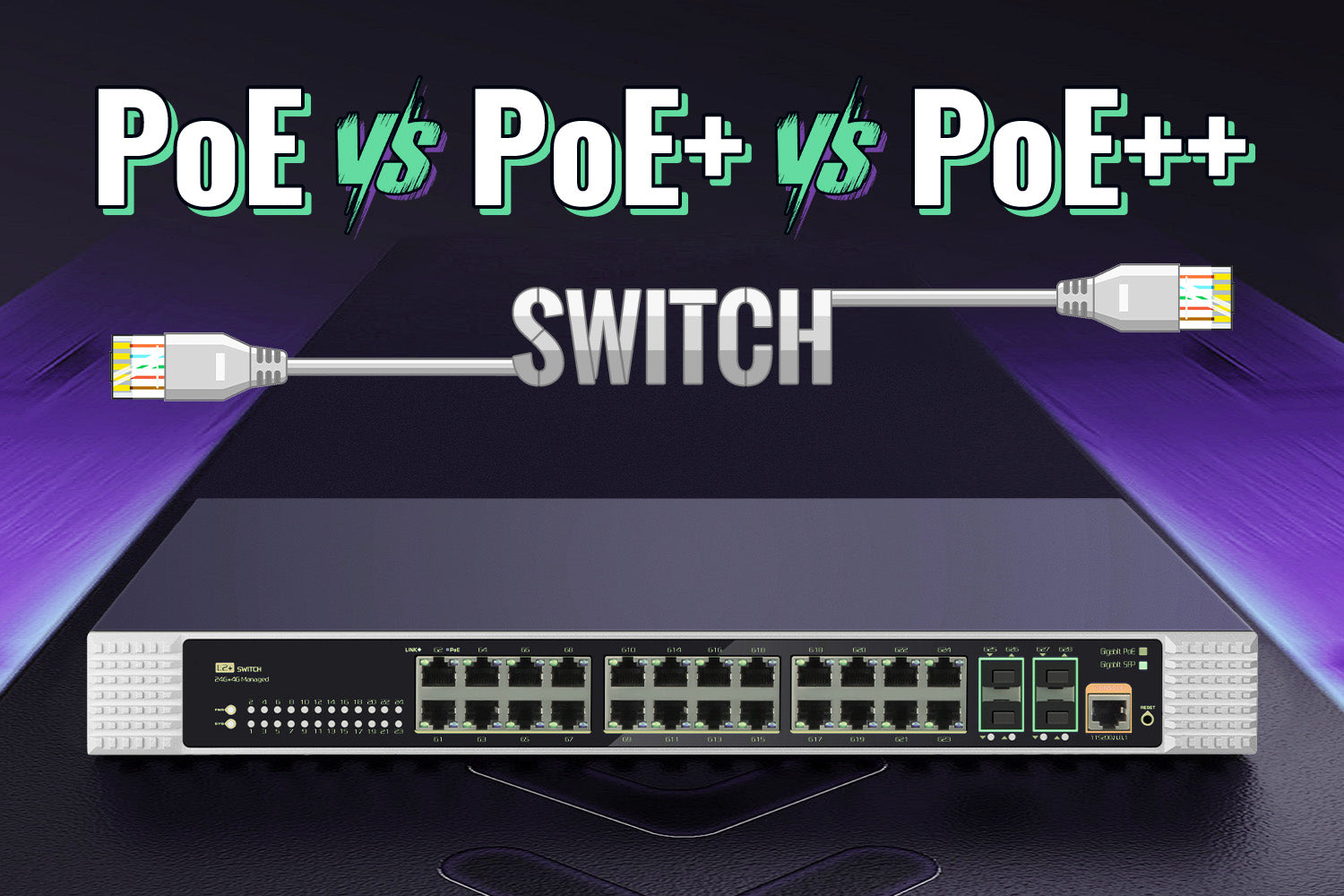 PoE vs PoE+ vs PoE++ Switch – VCELINK
