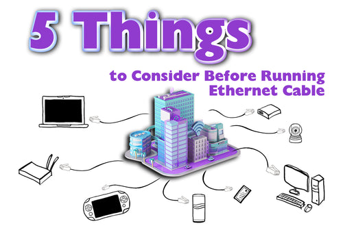 running ethernet cable