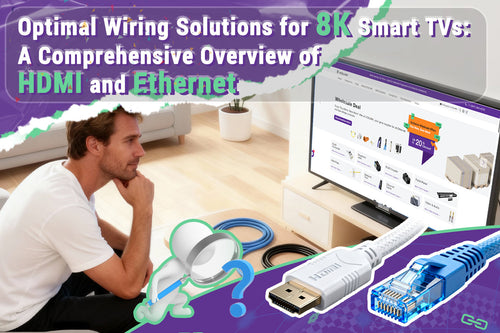 8K Smart TV HDMI and Ethernet wiring solutions