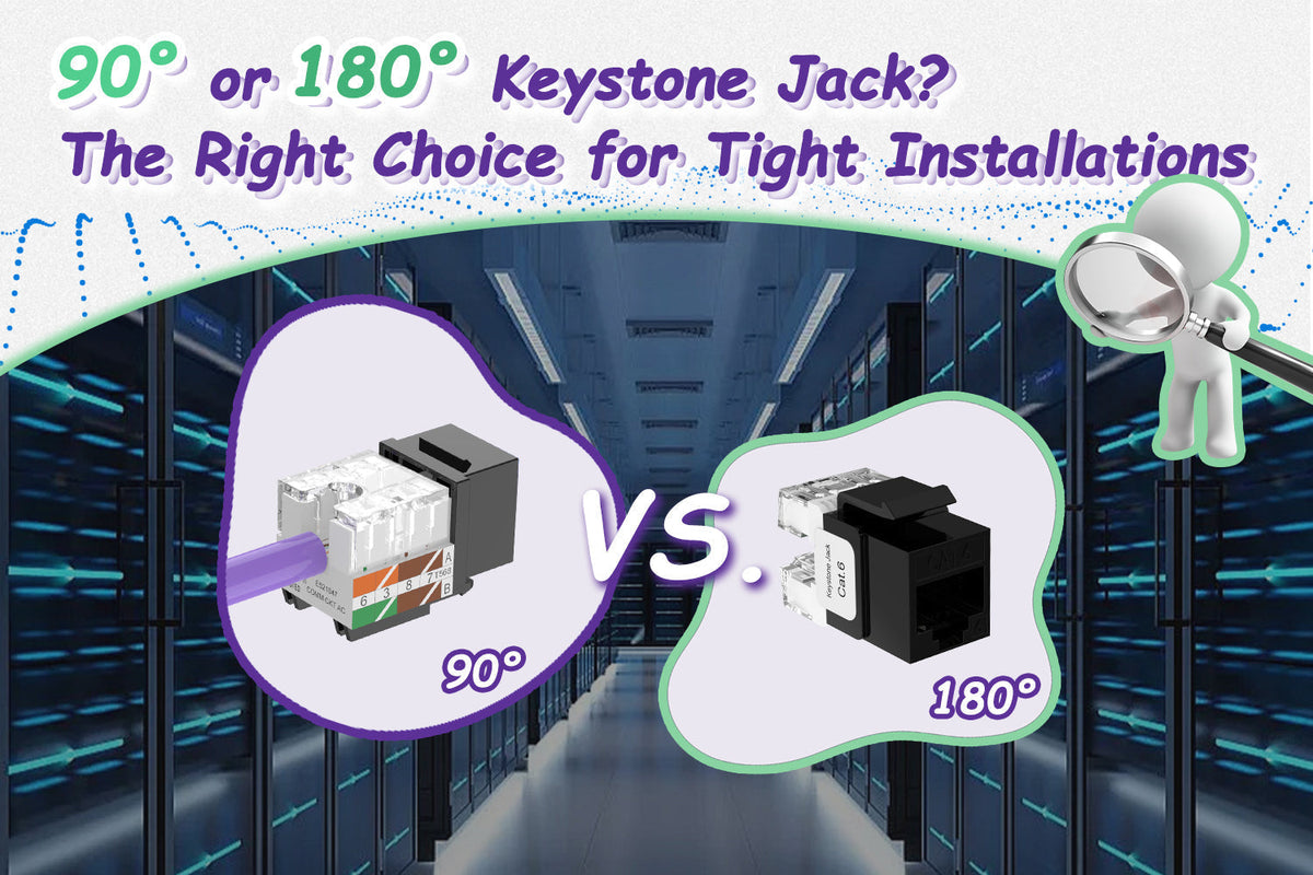90° or 180° Keystone Jack