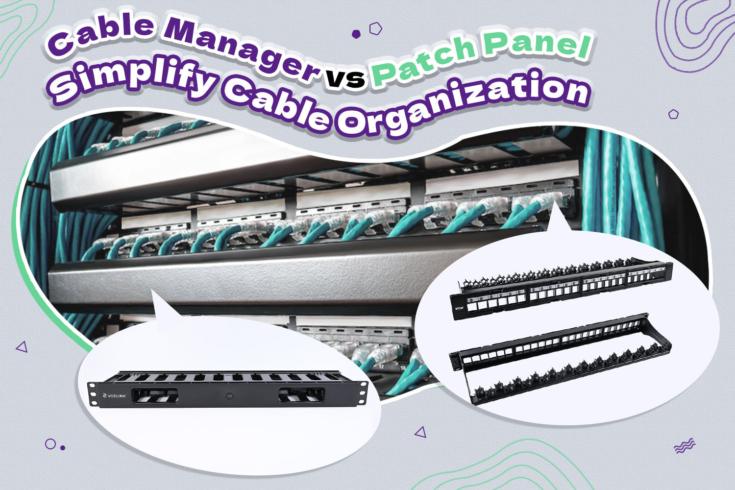 Cable Manager vs Patch Panel: Simplify Cable Organization – VCELINK