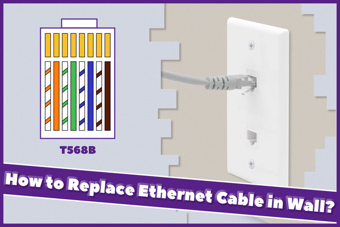 how to replace ethernet cable in wall