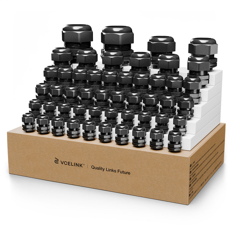 Cable Gland IP68 Nylon Waterproof Kit (NPT1/4", 1/2", 3/4", 1", 1-1/4")