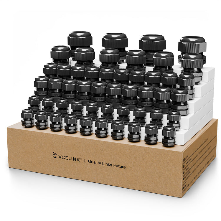 Cable Gland IP68 Nylon Waterproof Kit (NPT1/4", 1/2", 3/4", 1") 