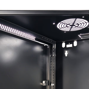 12U 19-Inch Single Section Wall Mount Cabinet 450mm Depth Internal details