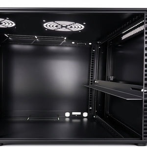 12U 19-Inch Single Section Wall Mount Cabinet 600mm Depth Internal details