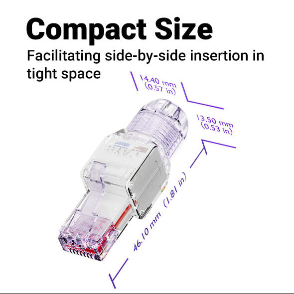 Compact Toolless RJ45 Connector Cat6 VCELINK