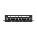 8 Port Shielded Cat6A Patch Panel with RJ45 Sockets VCELINK