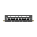 8 Port Shielded Cat6 Patch Panel with RJ45 Sockets VCELINK