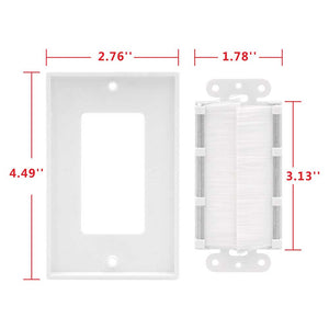 brush wall plate size