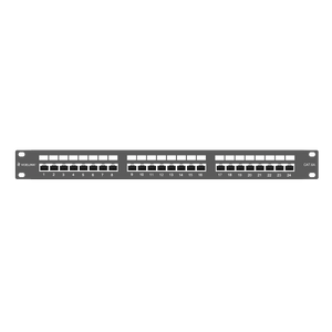 1U Shielded CAT6A 24 Port RJ45 Patch Panel VCELINK