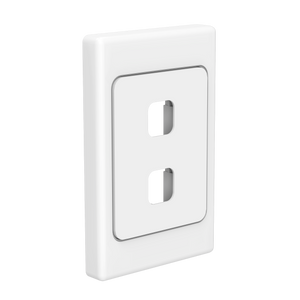 Australia-Style Ethernet Keystone Wall Plate 2 Port with Cat6 Coupler VCELINK