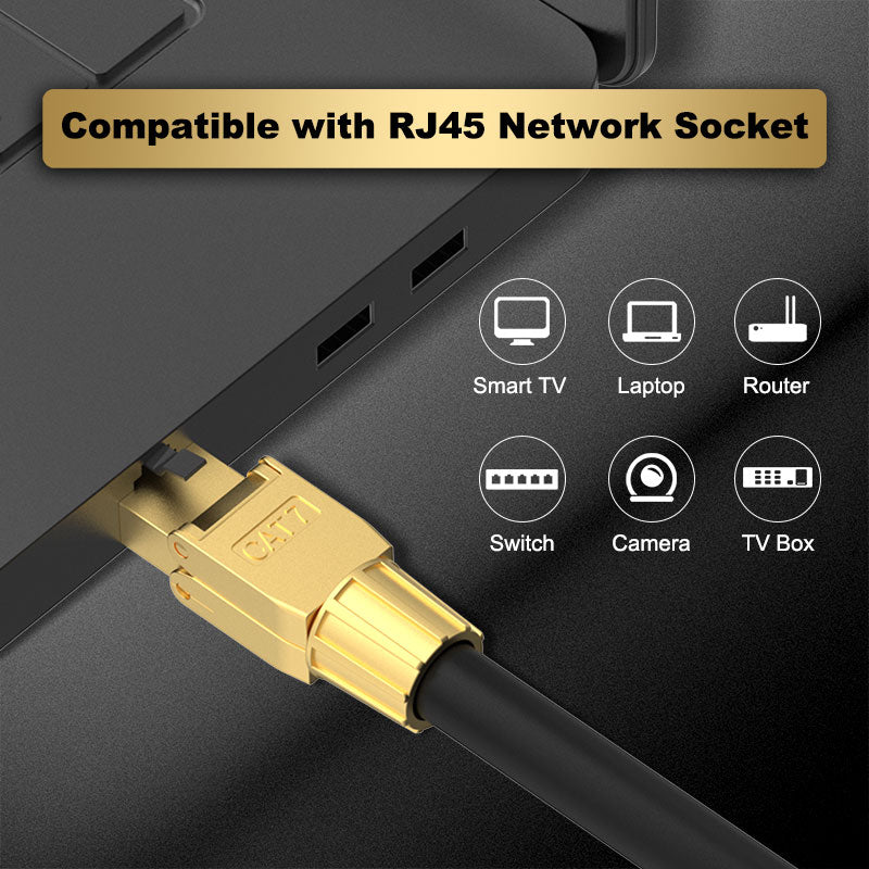 Cat 7 Plugs with RJ45 Boots VCELINK