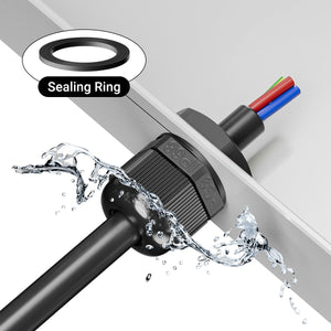 Cable Gland IP68 Nylon Waterproof Assortment (PG7/PG9/PG11/PG13.5/PG16)