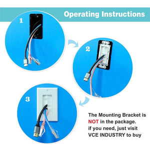 how to install brush wall plate