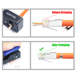 crimping rj45 cat7 connector