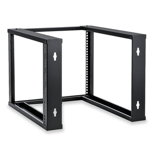 6U Wall Mount Open Frame Rack 400mm Depth Rear-oblique view