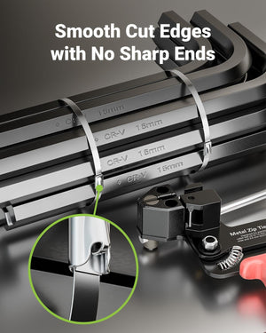 Metal Zip Tie Tool with 100 PCS 304 Zip Ties 