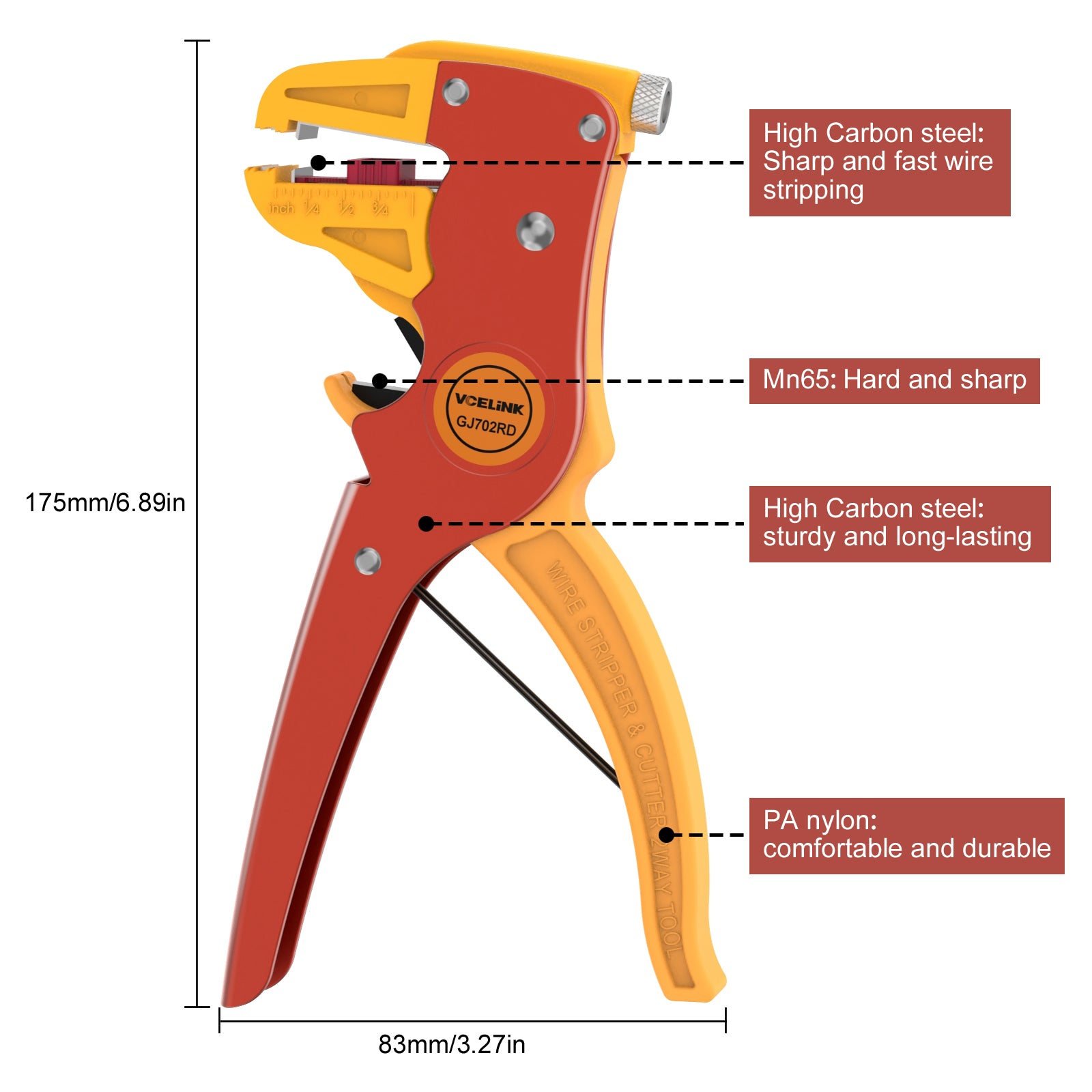 Wire Stripper & Cutter Tool (215WTOOL) - Action Lighting™, Inc.