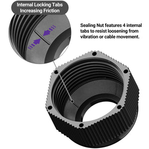 Cable Gland IP68 Nylon Waterproof Assortment (PG7/PG9/PG11/PG13.5/PG16)