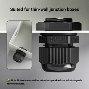 Cable Gland IP68 Nylon Waterproof Assortment (PG7/PG9/PG11/PG13.5/PG16)