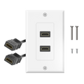 HDMI Wall Plate with Pigtail (2-Port) VCELINK