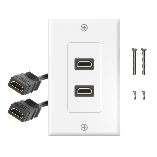 HDMI Wall Plate with Pigtail 