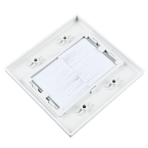 wall plate with brushes